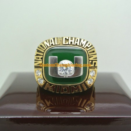 2001 Miami Hurricanes National Championship Ring