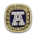 1986 Denver Broncos American Football Championship Ring