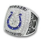 2006 Super Bowl XLI Indianapolis Colts Championship Ring